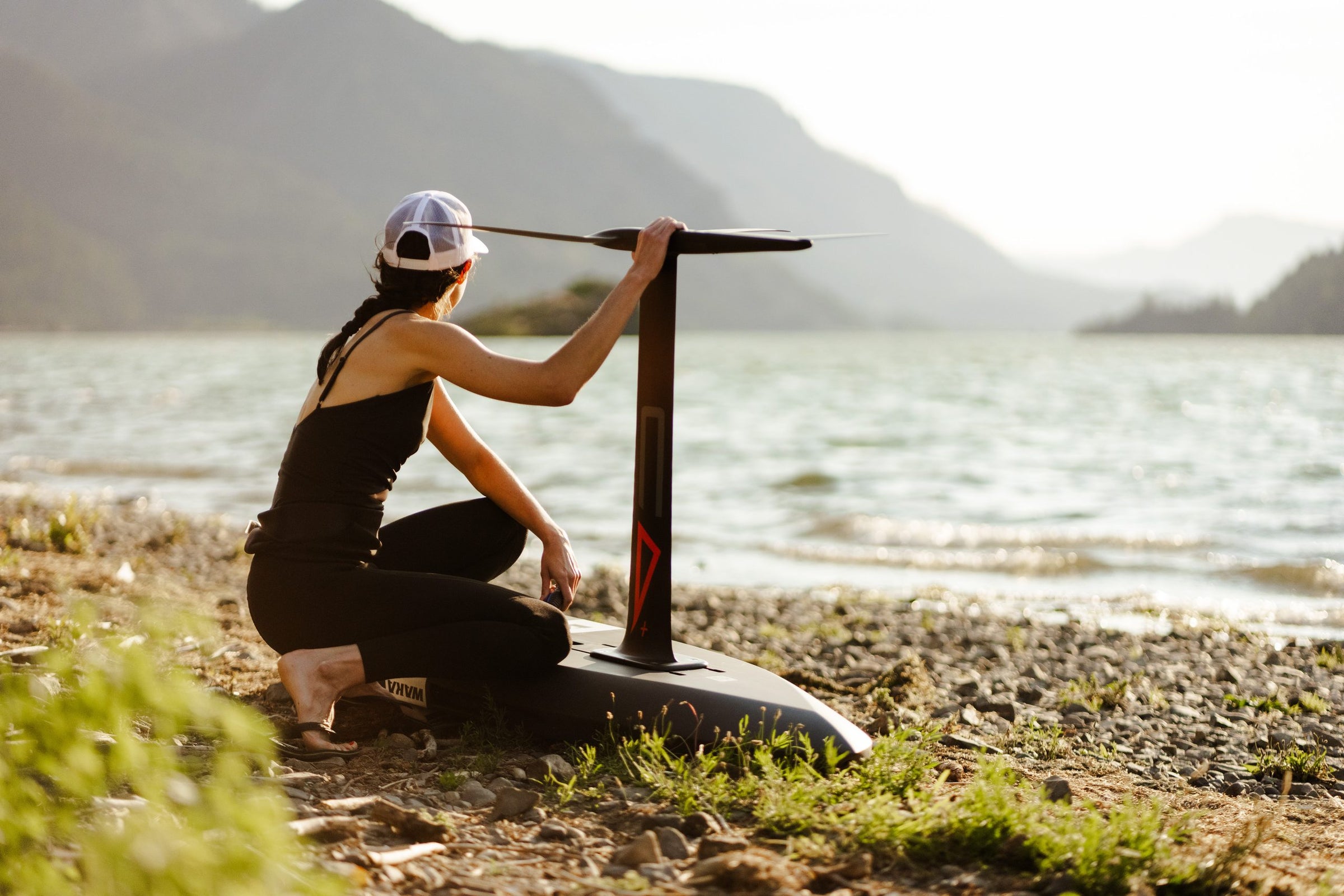 Holding a foil over a WAKA board